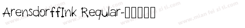 ArensdorffInk Regular字体转换